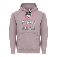 Vintage Zinc i married my hero proud veteran wife usa military husband t shirt Vintage Hoodie - linhVisuals