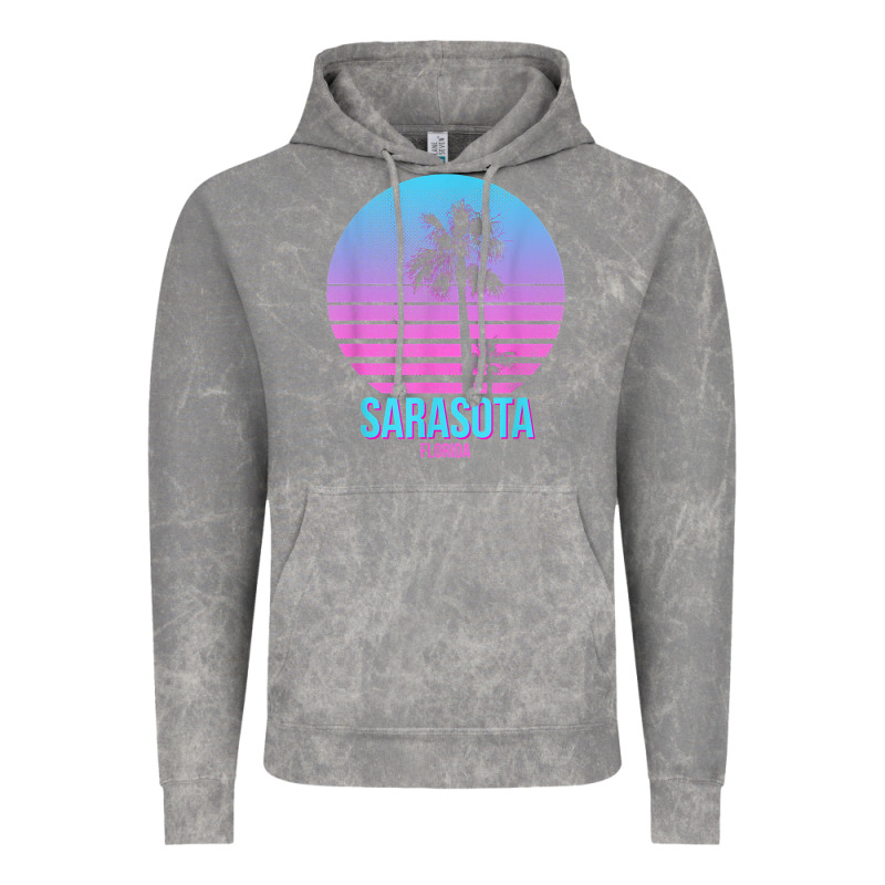 Sarasota Florida Vintage Retro Palm Tree T Shirt Vintage Hoodie by linhVisuals | Teevron