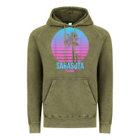 Vintage Olive sarasota florida vintage retro palm tree t shirt Vintage Hoodie - linhVisuals