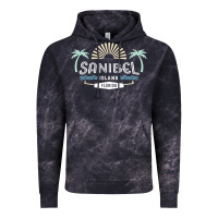 Cloud Black sanibel island retro style florida t shirt Vintage Hoodie - linhVisuals