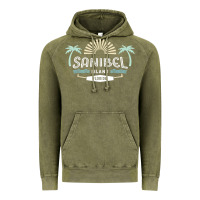 Vintage Olive sanibel island retro style florida t shirt Vintage Hoodie - linhVisuals