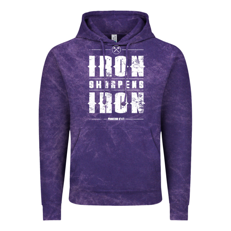 Iron Sharpens Iron Proverbs Christian Bible Verse Religious Pullover H Vintage Hoodie by linhVisuals | Teevron