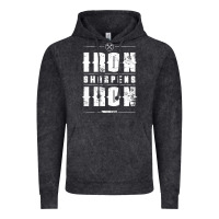 Vintage Black iron sharpens iron proverbs christian bible verse religious pullover h Vintage Hoodie - linhVisuals