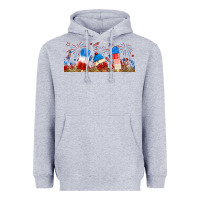 Heather Grey fourth of july popsicle Heavyweight Hoodie - RanaPortraitStore