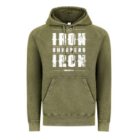 Vintage Olive iron sharpens iron proverbs christian bible verse religious pullover h Vintage Hoodie - linhVisuals
