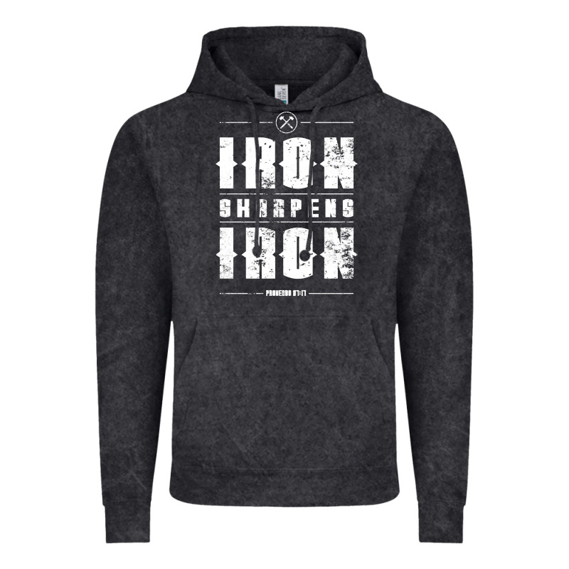 Iron Sharpens Iron Proverbs Christian Bible Verse Religious Pullover H Vintage Hoodie by linhVisuals | Teevron