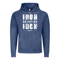 Vintage Denim iron sharpens iron proverbs christian bible verse religious pullover h Vintage Hoodie - linhVisuals