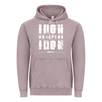 Vintage Zinc iron sharpens iron proverbs christian bible verse religious pullover h Vintage Hoodie - linhVisuals