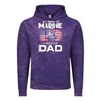 Cloud Purple my favorite marine calls me dad t  shirt father's day flag my favorite Vintage Hoodie - linhVisuals