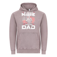 Vintage Zinc my favorite marine calls me dad t  shirt father's day flag my favorite Vintage Hoodie - linhVisuals