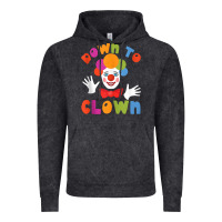 Vintage Black down to clown funny circus tank top Vintage Hoodie - linhVisuals