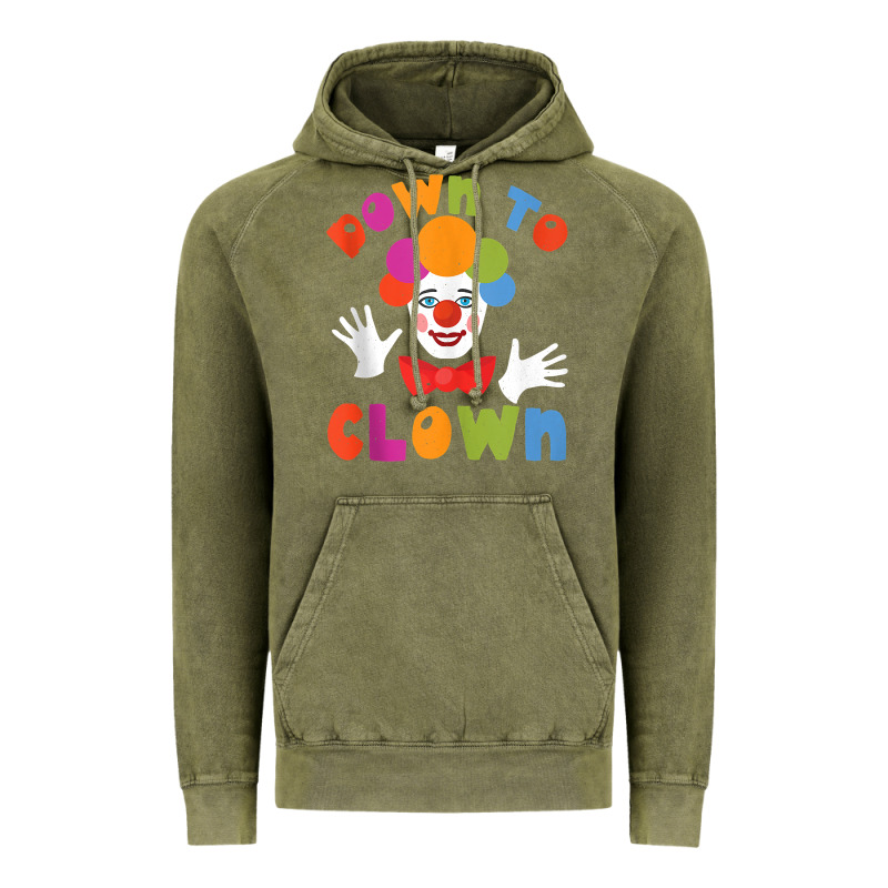 Down To Clown Funny Circus Tank Top Vintage Hoodie by linhVisuals | Teevron