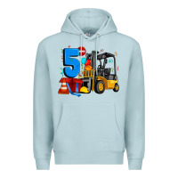 Blue Mist forklift birthday five Premium Hoodie - Artiststas