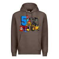 Coffee forklift birthday five Premium Hoodie - Artiststas