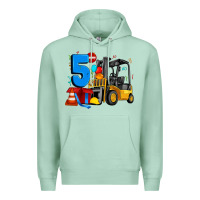 Seafoam forklift birthday five Premium Hoodie - Artiststas