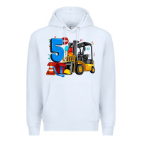White forklift birthday five Premium Hoodie - Artiststas