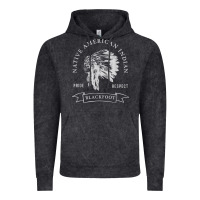Vintage Black blackfoot tribe native american indian pride respect darker t shirt Vintage Hoodie - linhVisuals