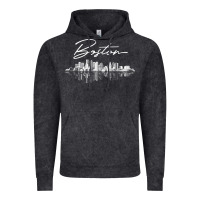 Vintage Black boston skyline t shirt for women, men, girls & boys Vintage Hoodie - linhVisuals