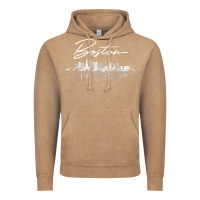 Vintage Coffee boston skyline t shirt for women, men, girls & boys Vintage Hoodie - linhVisuals