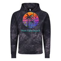 Cloud Black west palm beach tropical t shirt for family vacations Vintage Hoodie - linhVisuals