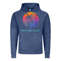 Vintage Denim west palm beach tropical t shirt for family vacations Vintage Hoodie - linhVisuals