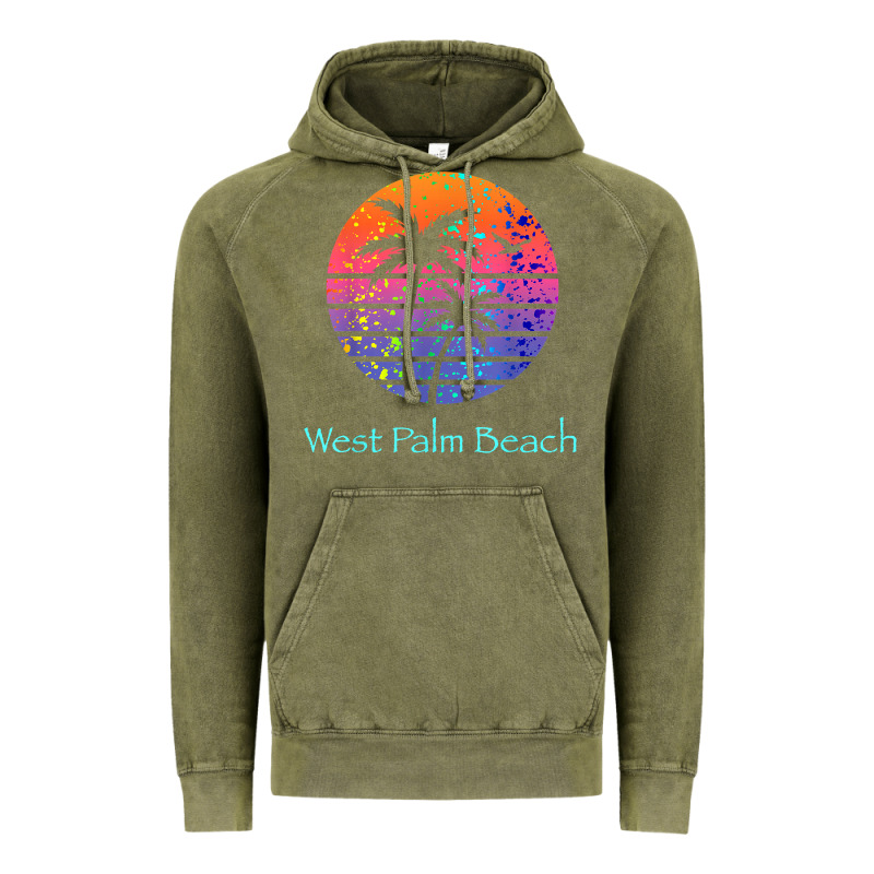 West Palm Beach Tropical T Shirt For Family Vacations Vintage Hoodie by linhVisuals | Teevron