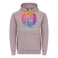 Vintage Zinc west palm beach tropical t shirt for family vacations Vintage Hoodie - linhVisuals