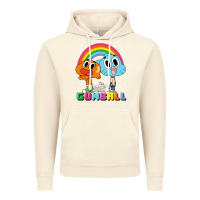 Vintage Artic cn the amazing world of gumball & darwin rainbow portrait pullover hoo Vintage Hoodie - linhVisuals