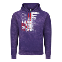 All Faster Than Dialing 911 American Flag Gun Lover For Men T Shirt Vintage Hoodie | Teevron