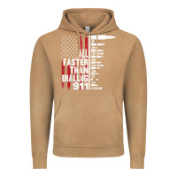 Vintage Camel all faster than dialing 911 american flag gun lover for men t shirt Vintage Hoodie - linhVisuals