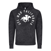Vintage Black del mar california horse racing t shirt Vintage Hoodie - linhVisuals
