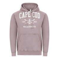 Vintage Zinc cape cod ma vintage crossed oars & boat anchor sports sweatshirt Vintage Hoodie - linhVisuals