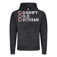 Vintage Black grumpy old veteran patriotic american military veteran t shirt Vintage Hoodie - linhVisuals