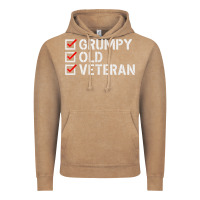 Vintage Coffee grumpy old veteran patriotic american military veteran t shirt Vintage Hoodie - linhVisuals