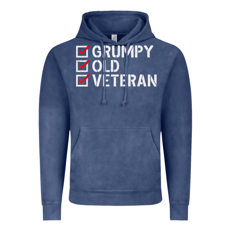 Grumpy Old Veteran Patriotic American Military Veteran T Shirt Vintage Hoodie by linhVisuals | Teevron