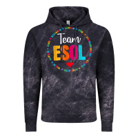 Cloud Black back to school teachers crew students   team esol teacher t shirt Vintage Hoodie - linhVisuals