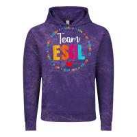 Cloud Purple back to school teachers crew students   team esol teacher t shirt Vintage Hoodie - linhVisuals