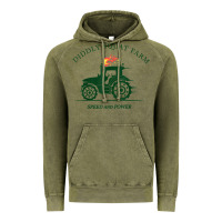 Vintage Olive diddly squat farm green, tractor tee for farmer t shirt Vintage Hoodie - linhVisuals