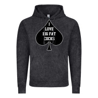 Vintage Black i love big fat cocks queen of spades t shirt Vintage Hoodie - linhVisuals