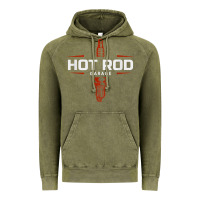 Vintage Olive hot rod garage custom retro classic car spark plug t shirt Vintage Hoodie - linhVisuals