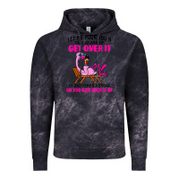 Cloud Black let me pour you a tall glass of get over it flamingo t shirt Vintage Hoodie - linhVisuals