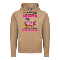 Vintage Coffee let me pour you a tall glass of get over it flamingo t shirt Vintage Hoodie - linhVisuals