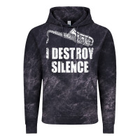 Cloud Black Saxophone I Destroy Silence Saxophonist | For Musicians Vintage Hoodie - linhVisuals