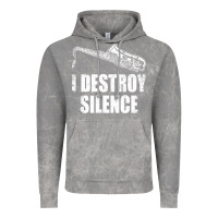 Cloud Rock Saxophone I Destroy Silence Saxophonist | For Musicians Vintage Hoodie - linhVisuals