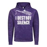 Cloud Purple Saxophone I Destroy Silence Saxophonist | For Musicians Vintage Hoodie - linhVisuals