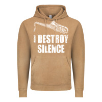 Vintage Camel Saxophone I Destroy Silence Saxophonist | For Musicians Vintage Hoodie - linhVisuals