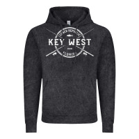 Vintage Black key west fl vintage crossed fishing rods t shirt Vintage Hoodie - linhVisuals