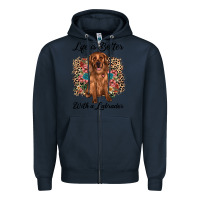 Navy life is better with a labrador Zipper Hoodie - JahusDesignShop