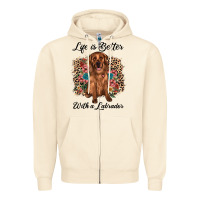 Sandshell life is better with a labrador Zipper Hoodie - JahusDesignShop