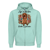 Seafoam life is better with a labrador Zipper Hoodie - JahusDesignShop